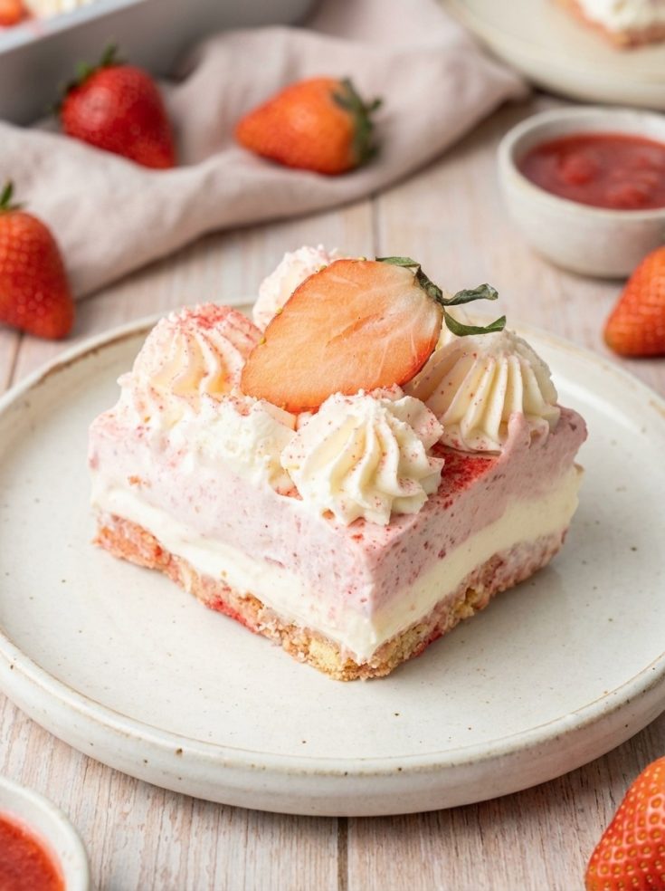 No Bake Strawberry Lasagna – Easy Summer Dessert Recipe & Cold Desserts