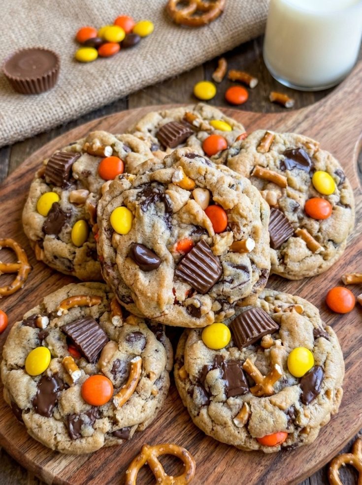 Pretzel Peanut Butter Reese’s Cookies - Crowd Pleasing Treats for Fall & Holiday
