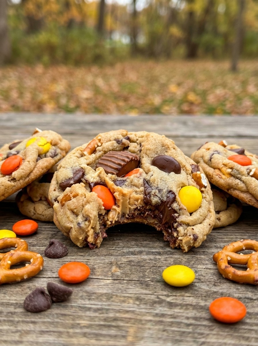 Pretzel Peanut Butter Reese’s Cookies - Crowd Pleasing Treats for Fall & Holiday