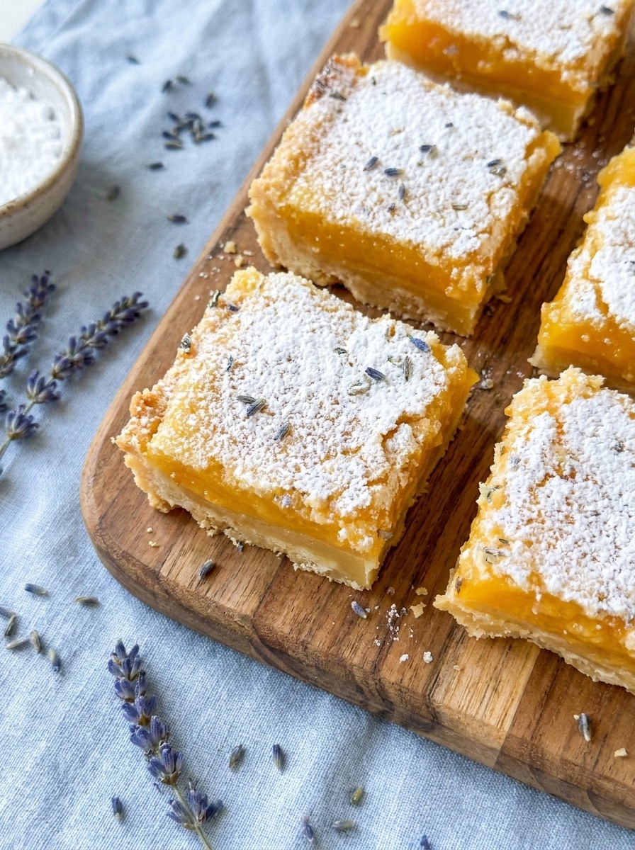 Sweet & Tangy Lavender Lemon Bars Recipe - Cute Spring Desserts Baking With Lavender