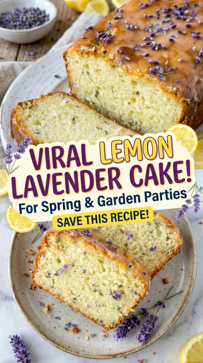 Viral Lemon Lavender Cake for Spring Desserts Ideas & Elegant Garden Desserts